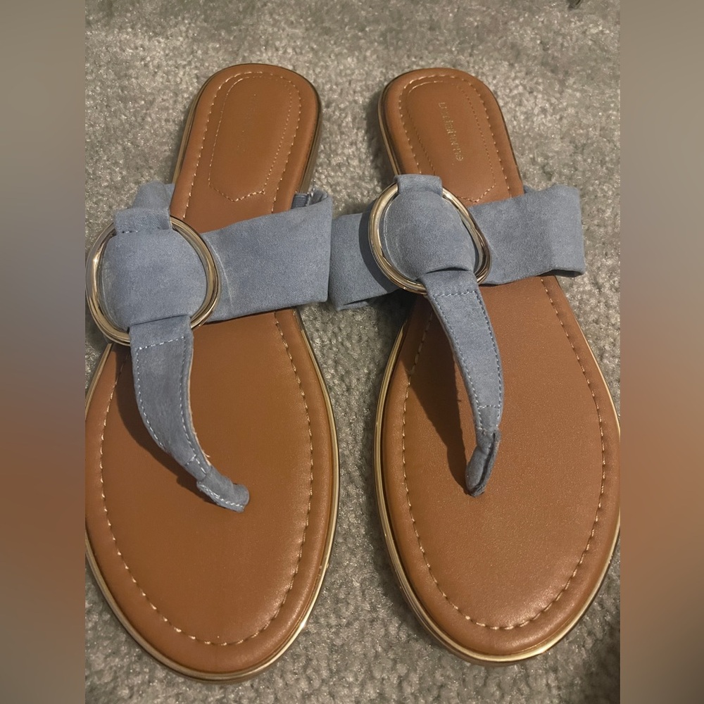 Ladies' Liz Claiborne Faux Suede Caballa Sandals - Size 11